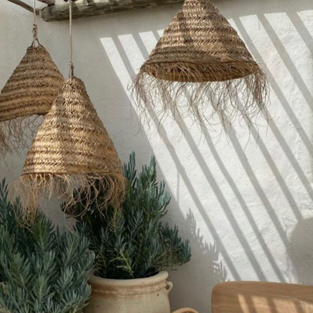 Buy Pendant Lamp Shade, Boho Bali Style - Deya Natural 60486 with a guarantee
